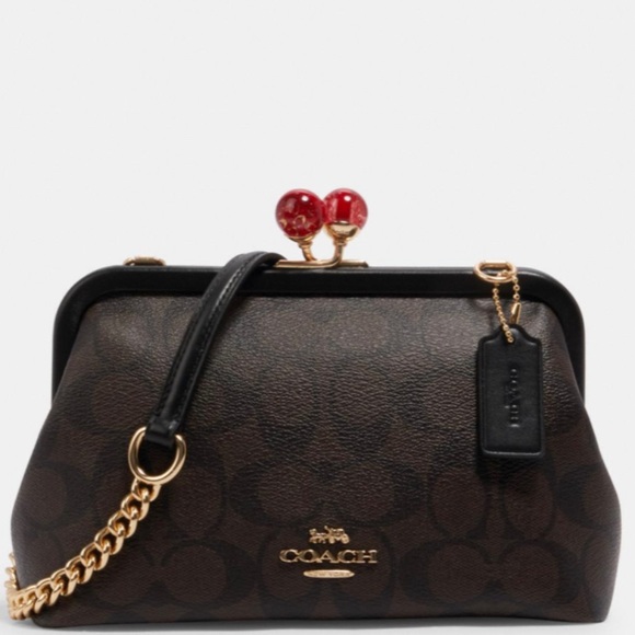 Coach Bags Coach Nora Kisslock Crossbody In Signature Canvas Poshmark